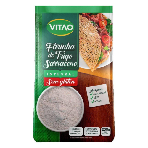 Farinha de Trigo Sarraceno Integral - 200g - Vitao