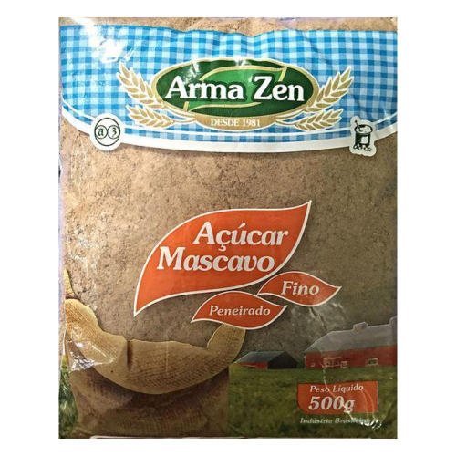 Açúcar Mascavo - Pacote 500g - Arma Zen