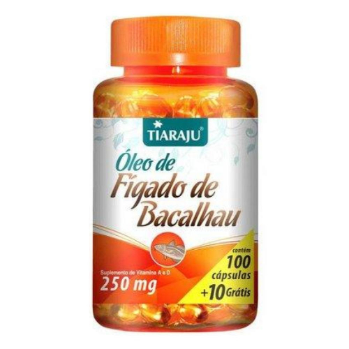 Óleo de Fígado de Bacalhau - 100 Cápsulas + 10- Tiaraju