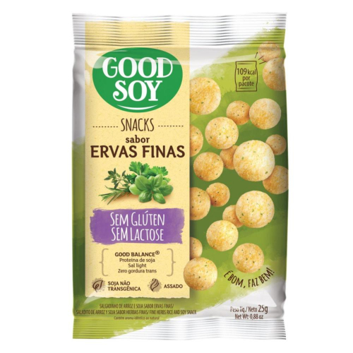 Snack de Soja - Sabor Ervas Finas - Pacote 25g - Good Soy