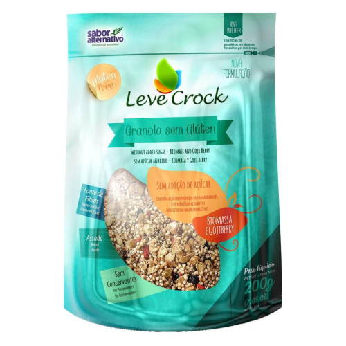 Granola – Biomassa e Goji Berry – Pacote 200g - Leve Crock