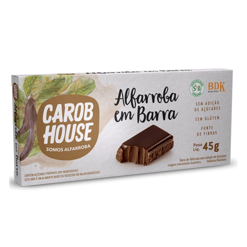 Alfarroba em Barra - Pacote 45g - Carob House