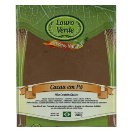 Cacau em Pó - Pacote 200g - Louro Verde