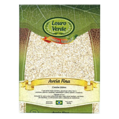 Aveia Fina Flocos - Pacote 500g - Louro Verde