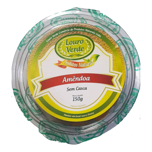 Amêndoas sem casca - Pote 150g - Louro Verde