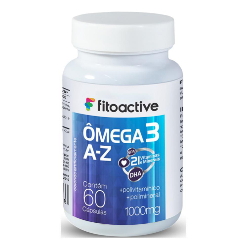 Ômega 3 - A-Z - 60 cápsulas de 1000mg - fitoactive