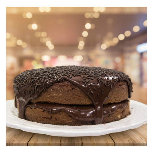 Bolo de Chocolate com Recheio de Brigadeiro - Tam Pequeno - Vó Alzira