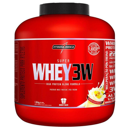 Whey 3w Super - Sabor Baunilha - Pote 1,8kg - IntegralMedica