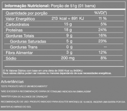 Barra de Proteína - Pacote 51g - Tasty Bar