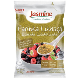 Farinha de Linhaça Dourada e Estabilizada - Pacote 200g - Jasmine