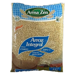 Arroz Cateto Integral - Pacote 1kg - Arma Zen