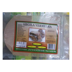 Argila Vermelha em Pó - Pacote 100g - Juventude