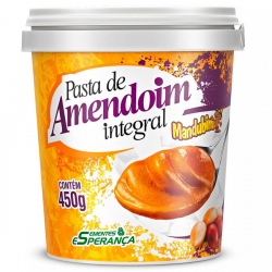 Pasta de Amendoim Integral - Pote 450g - Mandubim