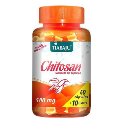 Chitosan (Quitosana em Cápsulas) - 60 Cápsulas + 10 - Tiaraju