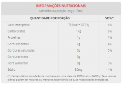 Pão de Aipim sem glúten, sem açúcar - Pacote 450g - Aminna