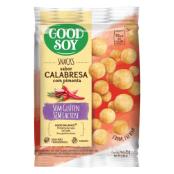 Snack de Soja - Sabor Calabresa com Pimenta - Pacote 25g - Good Soy