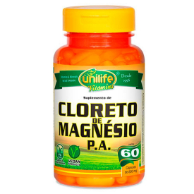 Cloreto de Magnésio P.A. - 60 Cápsulas de 880 mg - Unilife