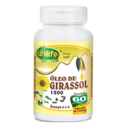 Óleo de Girassol - 60 Cápsulas de 750mg - Unilife