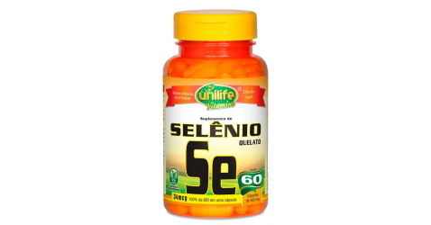 Selênio Quelato - 60 Cápsulas 500mg - Unilife