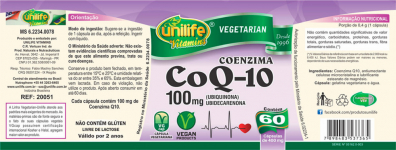 Coenzima Q-10 - 60 Cápsulas de 100mg - Unilife