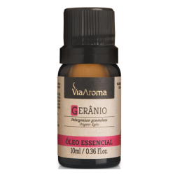 Óleo Essencial de Gerânio - 10ml - Via Aroma