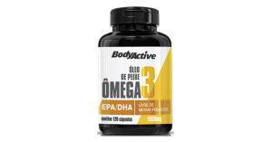 Ômega 3 - Óleo de Peixe - 120 Cápsulas de 1000mg - BodyActive