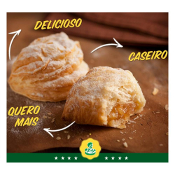 Folhados - Folhado Doce - Sabor: Maçã