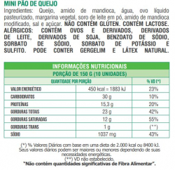 Mini Pão de Queijo - Porção 10 Unidades