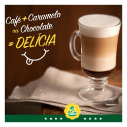 Bebidas Quentes: Mochas - Sabor: Caramelo - Tamanho: Grande