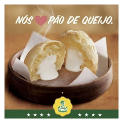 Pão de Queijo Recheado - Sabor: Requeijão com Azeitona - Versão: Tradicional