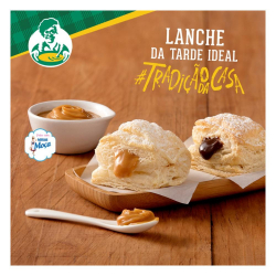 Promoção - Folhado Doce (Doce de Leite) +  Café com Leite Grande