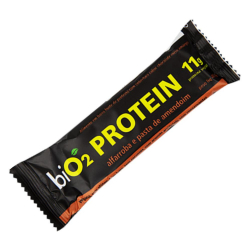 Protein Bar - Sabor Alfarroba + Amendoim - Pacote 40g - biO2