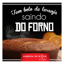 Bolo de Laranja - Tam Pequeno - Vó Alzira