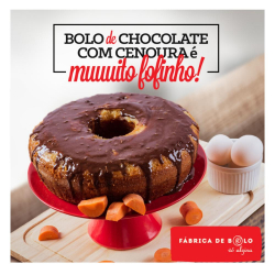 Bolo de Cenoura - Tam Pequeno - Vó Alzira