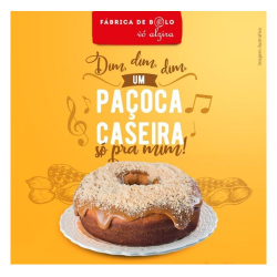 Bolo de Paçoca Caseira - Tam Pequeno - Vó Alzira