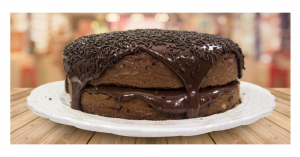 Bolo de Chocolate com Recheio de Brigadeiro - Tam Pequeno - Vó Alzira