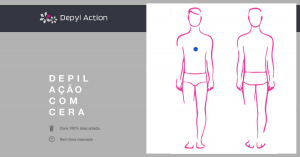 Depilação Masculina de Tórax com Cera Morna Depyl Action