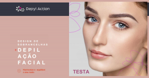 Depilação Facial de Testa com Linha Depyl Action